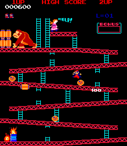 PLAY DONKEY KONG....!